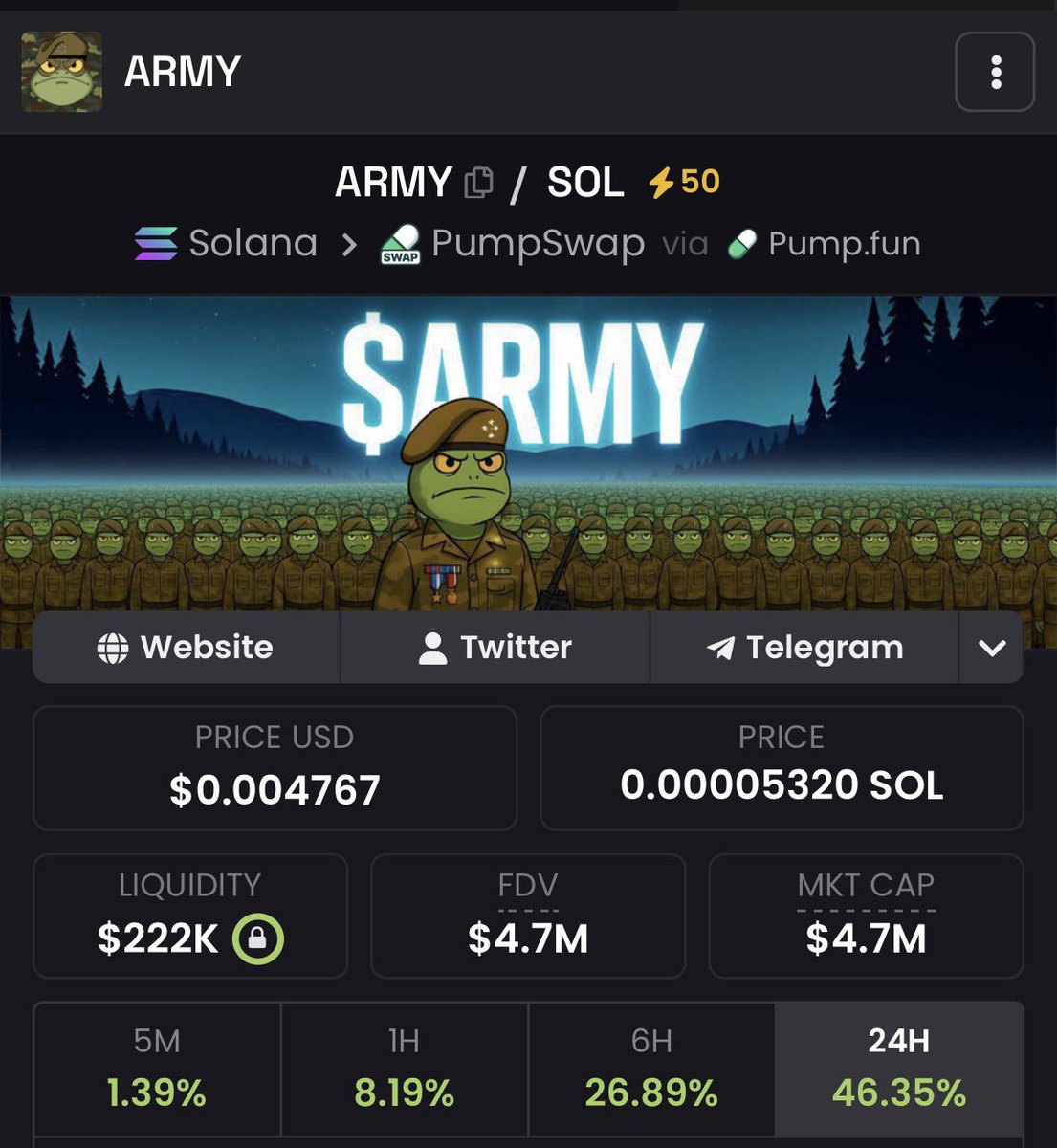 $ARMY IS ABOUT TO RIP TO ATHS AND BEYOND.

THIS REVIVAL WILL BE STUDIED

Been warning the timeline since 70k!!

Get in we want you involved ❤️🐸🪖

3Gdx9LmKZJyciSz3mbge3YKLqskiMG71m1iDMPAwpump