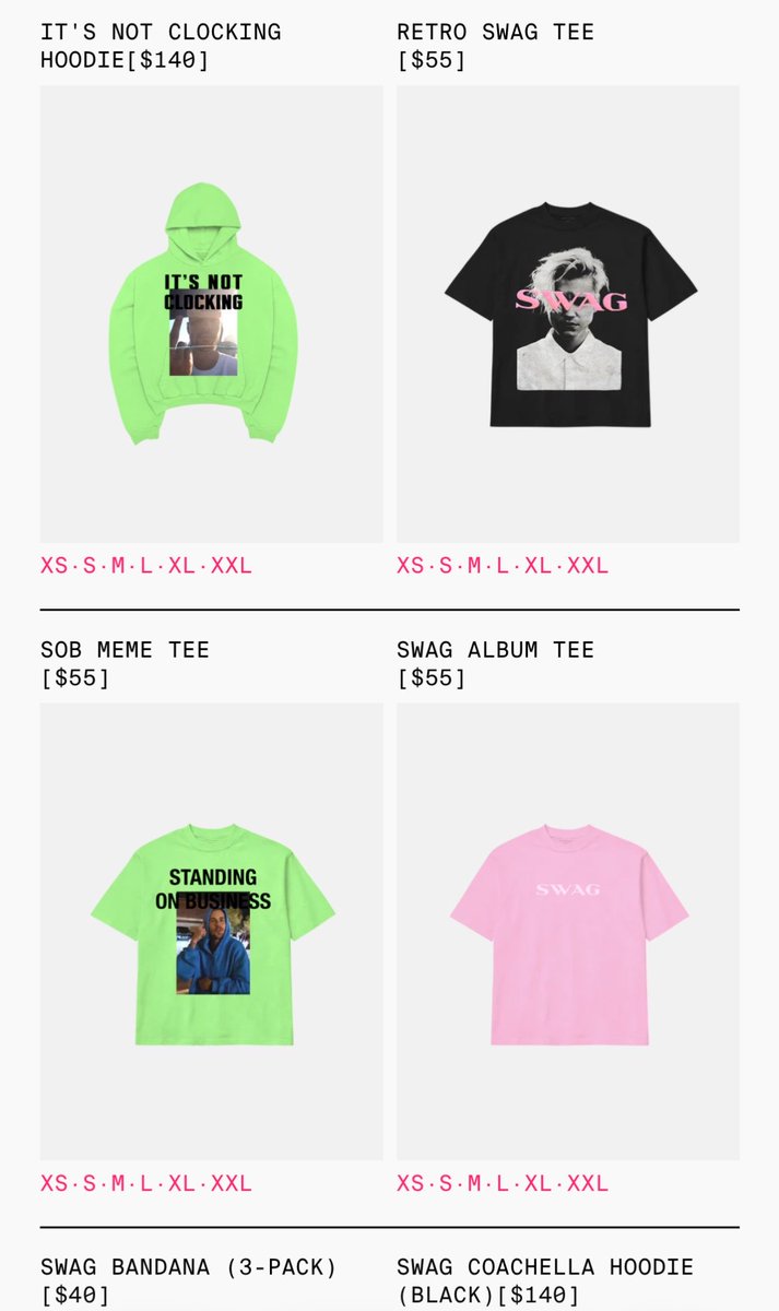 JBCrewdotcom's tweet photo. Justin Bieber’s merch for the Coachella Festival is now available!

🔗: https://t.co/tiTER2iUiu https://t.co/8oAaDFls3g