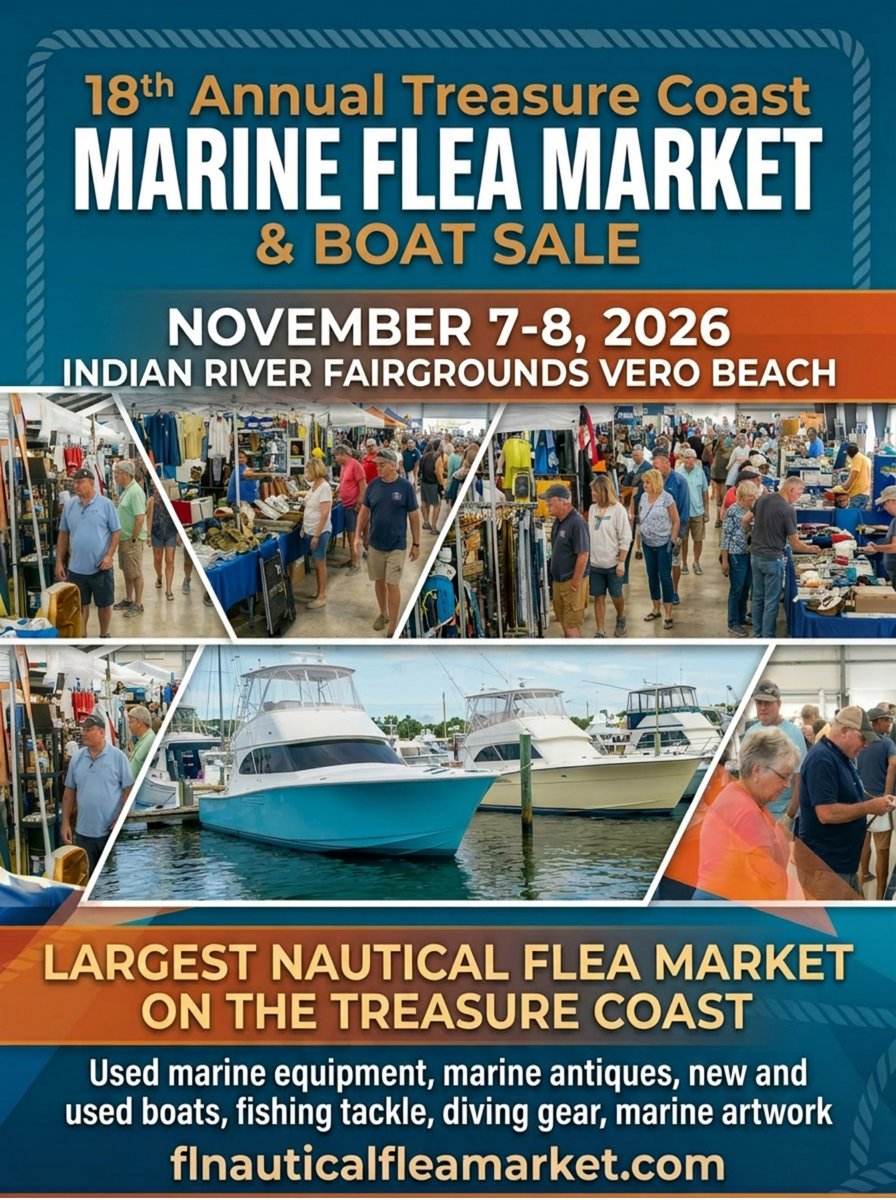 MarineFleaMkt's tweet image. Join us Nov 7-8 at Indian River Fairgrounds, Vero Beach! Explore colorful marine gear, antiques &amp;amp; boats in a lively community setting. flnauticalfleamarket.com #MarineMarket #BoatSale #VeroBeach