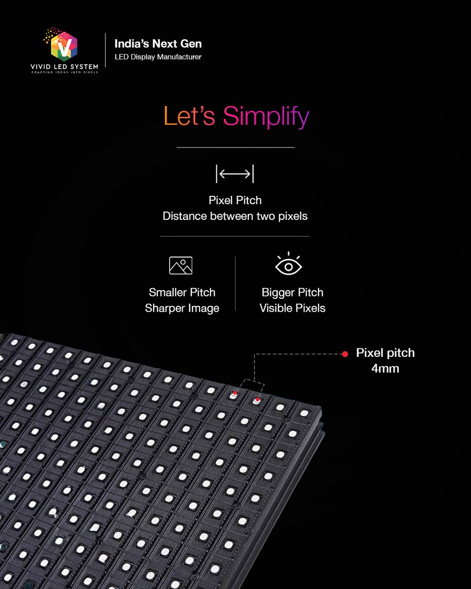 vividledsystem's tweet image. Most people ignore this before buying an LED screen:

- Pixel Pitch

It decides:
• Clarity
• Viewing distance
• Overall impact

#ledonnedellabibbia  #leddisplay #DOOH #AdTech #vividledsystem