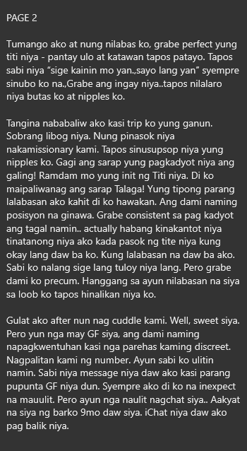 AlterOfan83223's tweet photo. Perfect ang TT nung Seaman na may GF na nakilala nya online

Pages 1-2
Sender: Bisita sa Bday

#ConfessionOfanAlter909
#Seaman https://t.co/EsGtChPp88