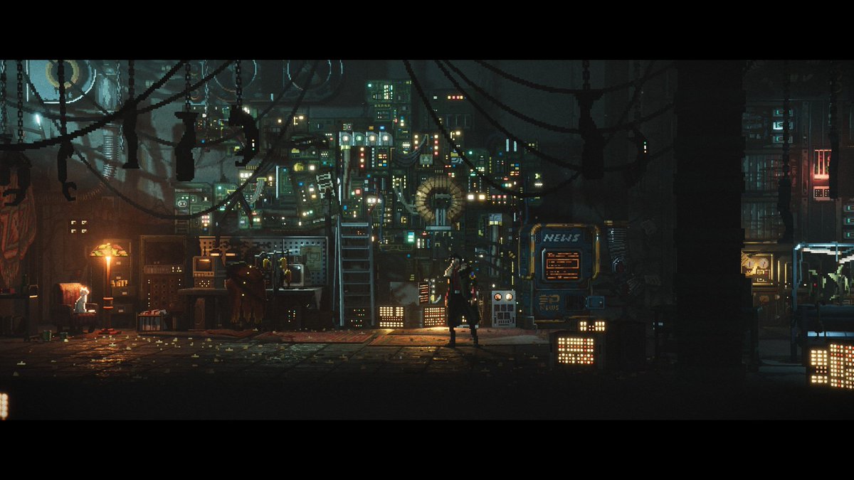 escuiquer's tweet image. Acabo de terminar #Replaced, me ha durado unas 15h por estar de explorador pero pude conseguir todos los coleccionables a la primera jaja, perro juegazo con una ambientación, banda sonora, pixel art y narrativa increíble, ci-fi puro y duro de inicio a fin 🚬🗿
#pcgaming