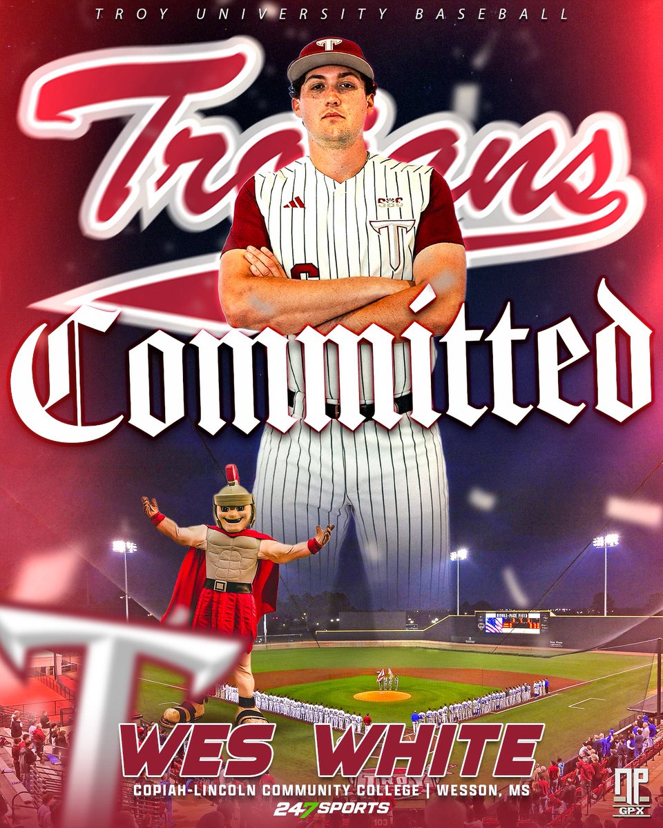 I am humbled and blessed to announce that I will be continuing my athletic and academic career at Troy University! Thank you Lord. 
<a href="/SkylarTMeade/">Skylar Meade</a> <a href="/Ryanfineman/">Ryan Fineman</a> 
<a href="/CLCC_Baseball/">Co-Lin Baseball</a> <a href="/KyleFless/">Kyle Flessner</a>