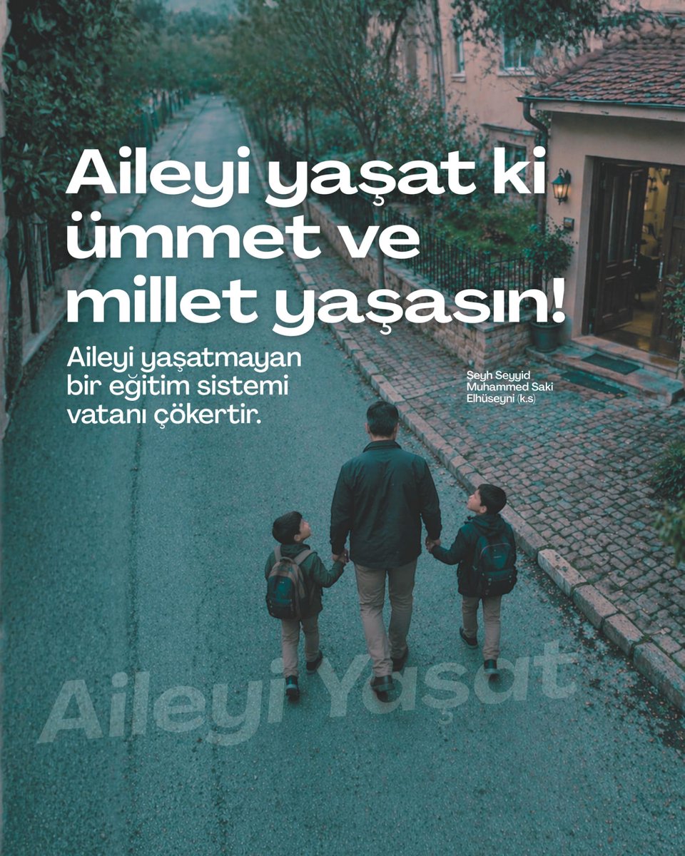 Sdnr28's tweet photo. Aileyi yaşat ki Ümmet ve millet yaşasın! 
Baba sözü (ks.) https://t.co/HJOCXrEuzz