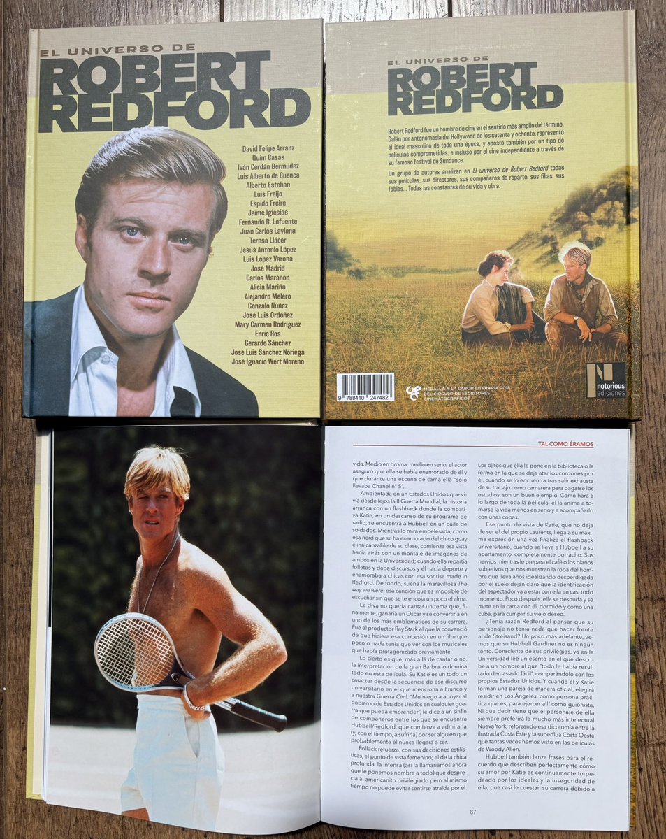 Notorious_Ed's tweet photo. Ya tenemos ejemplares de nuestro nuevo libro “El universo de Robert Redford”. Varios autores analizan todas sus películas, y un diccionario de @MaryCarmenRodrz Todo ello con el acostumbrado despliegue gráfico.

Ya puedes adquirirlo en nuestra web👉 https://t.co/xkKaJcbFuz https://t.co/pxsn0ZGs7v