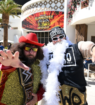 Palms's tweet photo. TOMORROW Slam Fest hits #PalmsPool like a steel chair! 🔥 Free watch party, contests, and special guest appearances. 

Don't miss the main event → https://t.co/v3Qg4IOQS4

#PalmsLV #SlamFest https://t.co/cIZeCeqitO