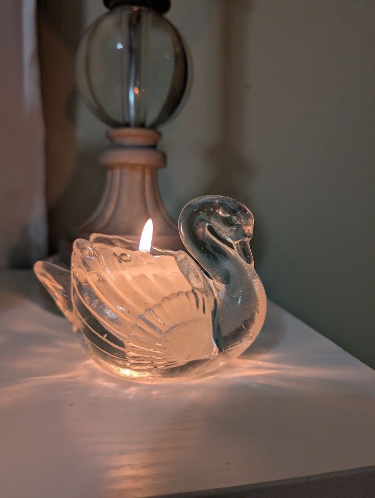 swan candle holder to light up my life
