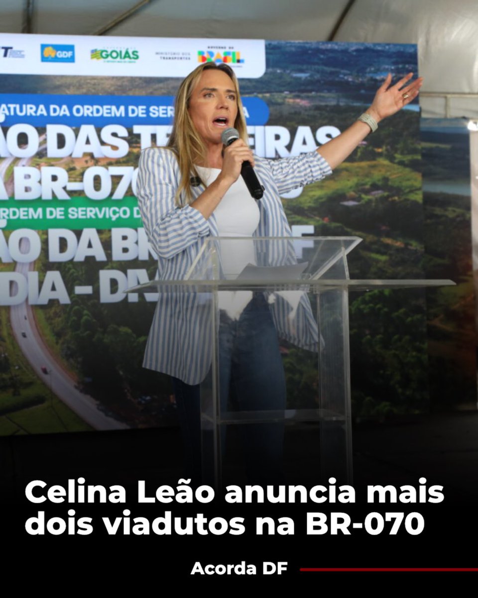 O Governo do Distrito Federal deu o primeiro passo para construir mais dois viadutos na BR-070: um em Taguatinga e outro em Ceilândia, no entroncamento com a DF-180. 

Leia mais: acordadf.com.br/noticias/brasi…