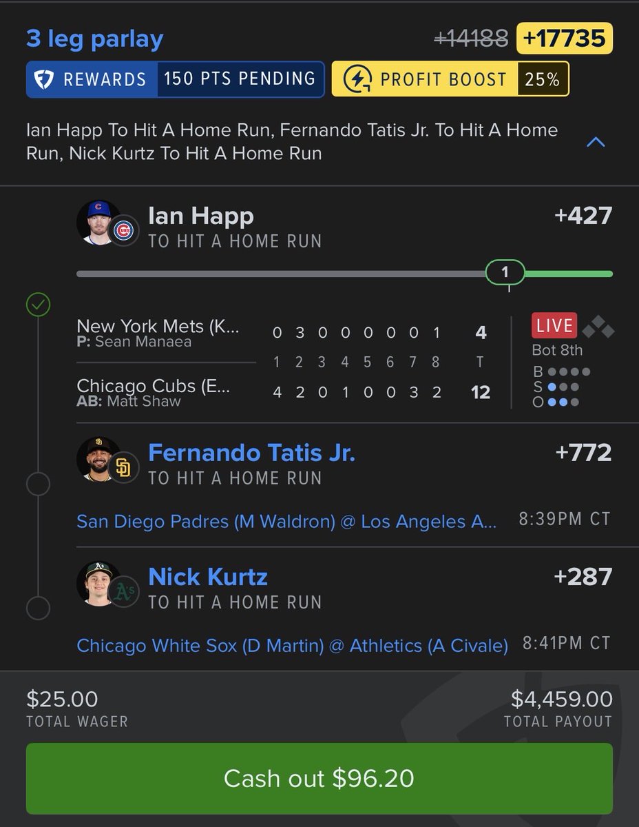 Happ on the board 💥