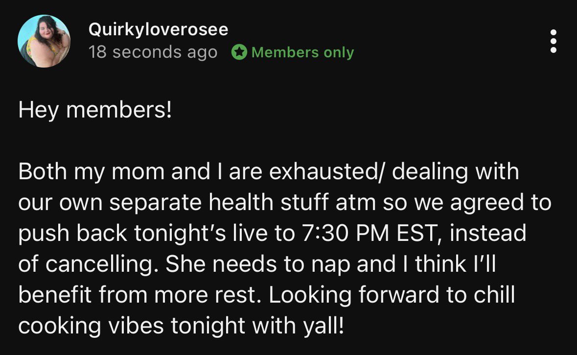 StuffKSaid's tweet image. Could we just get a new vlog instead? There haven’t been any posted in over a week. #QuirkyLoveRosee