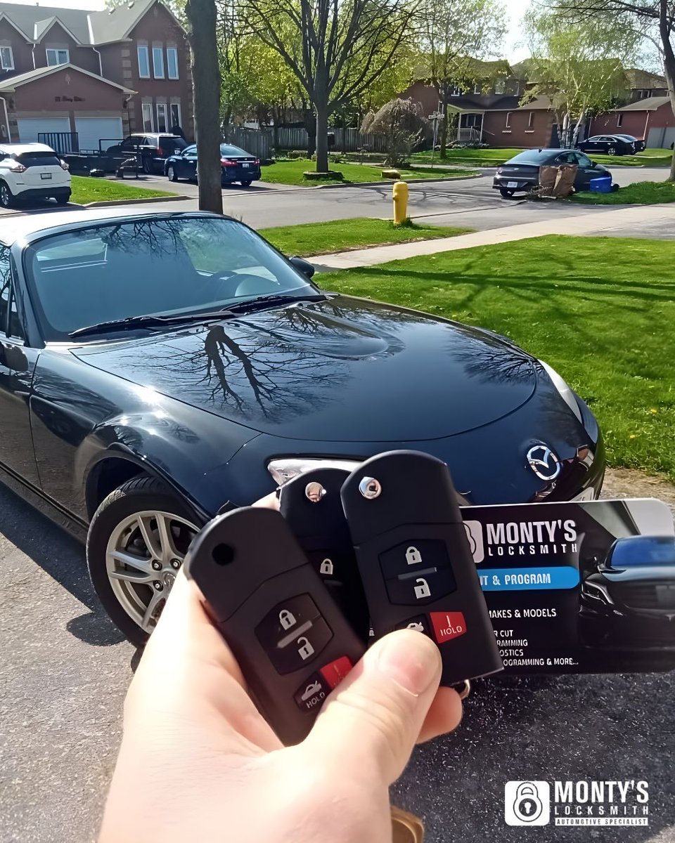 MontyLocksmith's tweet image. Need a replacement key for your Mazda?

At Monty’s Locksmith, we provide Mazda key replacement and programming with the precision and care trusted by premium vehicle owners across the GTA.

📞 Call today: (647) 850-7156
🌐 Book now: montyslocksmith.ca/mazda 

#mazda #mazdakey