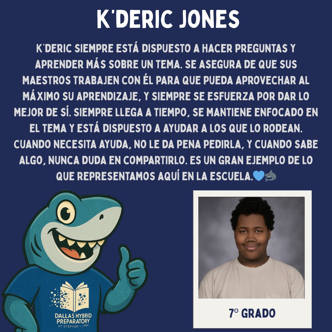 HybridPrep's tweet photo. On the Rise: K’deric Jones shows determination, confidence, and a drive to succeed.🦈 #teamsharkrays #sharkrayoftheweek https://t.co/uOg5oXi0HN