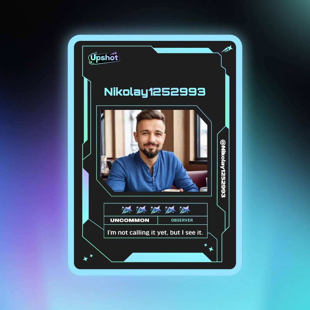 Nikolay1252993's tweet photo. Just ripped my Predictor Card!

Ready to claim instant cash prizes, free packs and more.

Welcome to Prediction Play on @upshot_cards

Your turn
https://t.co/m9PanxhPUg https://t.co/WAtH7eCL6D