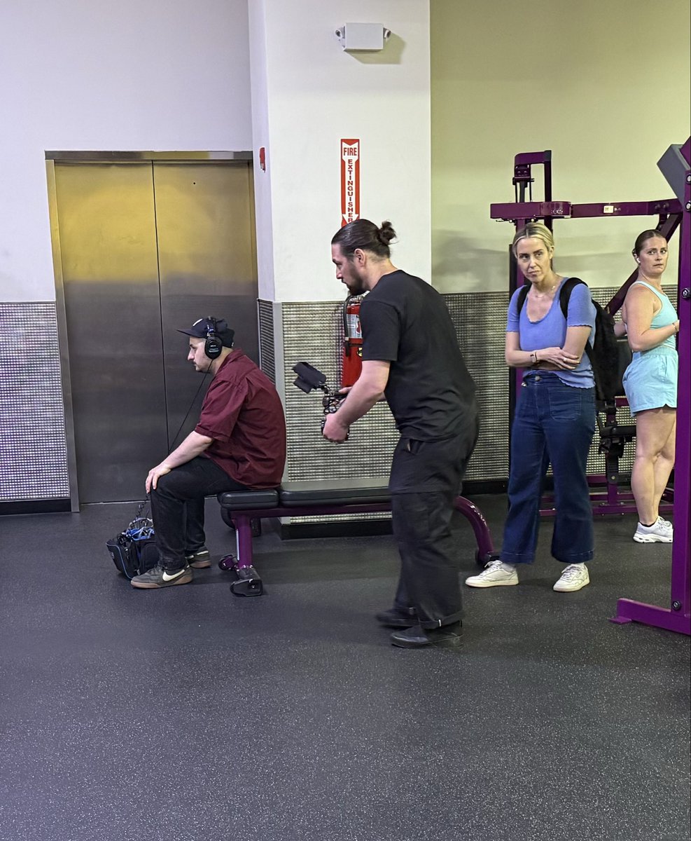 HaileAustin's tweet photo. Why is there a camera crew at @PlanetFitness in Boerum Hill today? Filming two guys working out (with awful form). Can we get some notice? They were in the way and taking up too much space for a tight gym https://t.co/NcVJjKcWwH