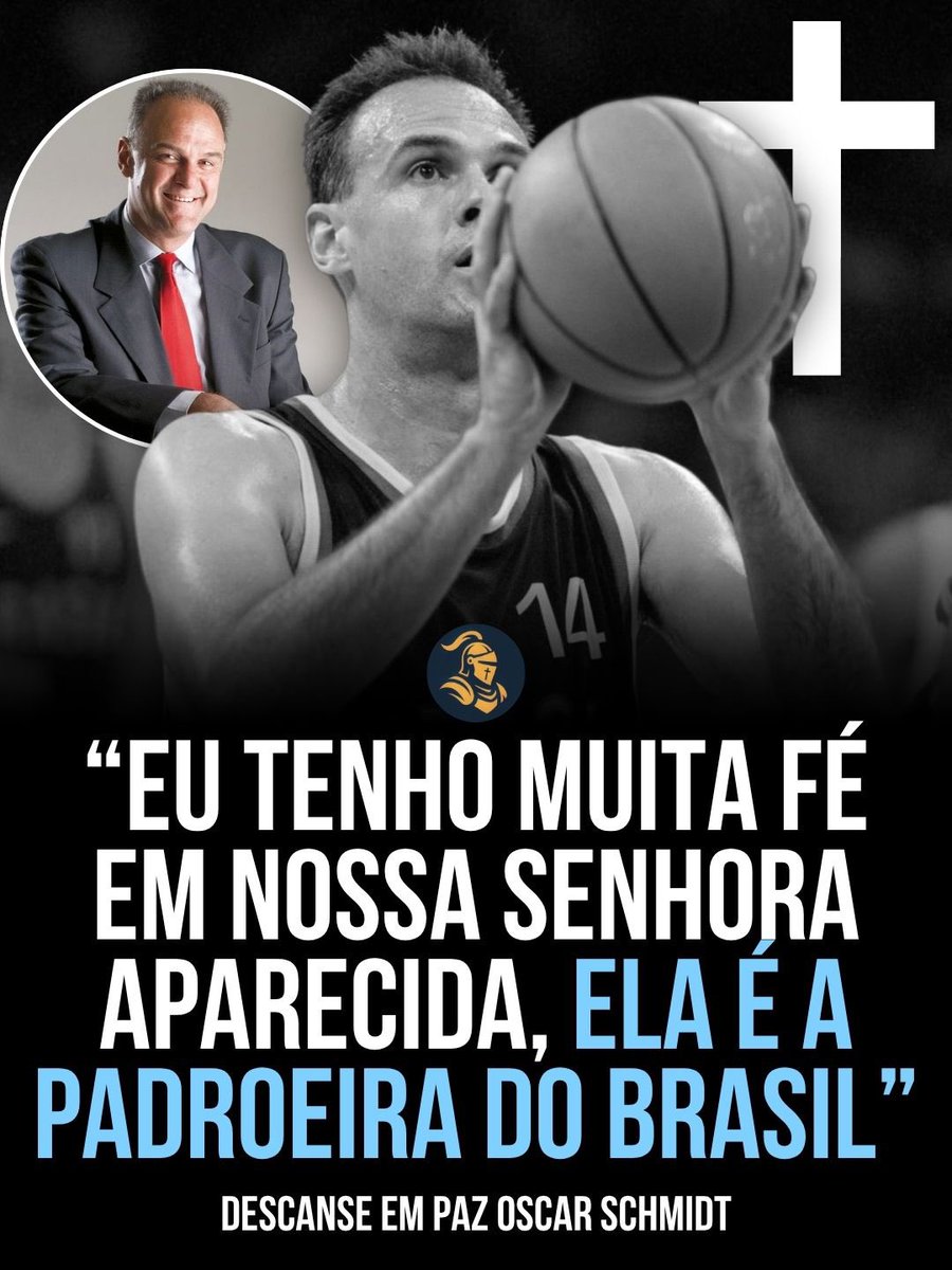 abracetradicao's tweet photo. Em entrevistas, Oscar Schmidt disse que tinha muita devoção a Nossa Senhora Aparecida, a quem chamava de “a minha Santa”. Em 2013, pediu pessoalmente ao Papa Francisco sua bênção pela cura do seu câncer e, ao falar sobre esse momento, afirmou: “ali eu vi que eu estava curado”. ✝️ https://t.co/dscV59NFRX