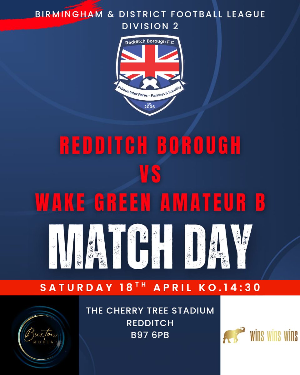 KingRobBruce's tweet photo. Tomorrow afternoon our @reddboroughfc Men's @BirminghamFL Reserves side look to make it a clean sweep against the travelling Wake Green Amateur B ⚽️

Looking to make it 4 wins out of 4 against WGA B this season as well as 3 wins on the bounce!

Team Sponsors - @buxtonmediauk I Wins Wins Wins 🫶

https://t.co/YMlcEoTak4 
https://t.co/TOQt212wLi 

#UTB #redditch #birmingham #football