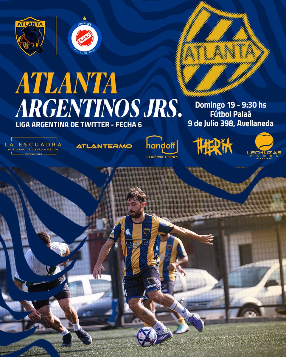 Atlanta_LAT's tweet photo. ¡PRÓXIMO PARTIDO!
Por el #Interzonal jugaremos este domingo ante @Argentwnos, lindo partido para alentar y tratar de dar vuelta estos últimos malos resultados.
Vamos muchachos!
#SomosLATlanta💙💛 https://t.co/qNROBLmbxY