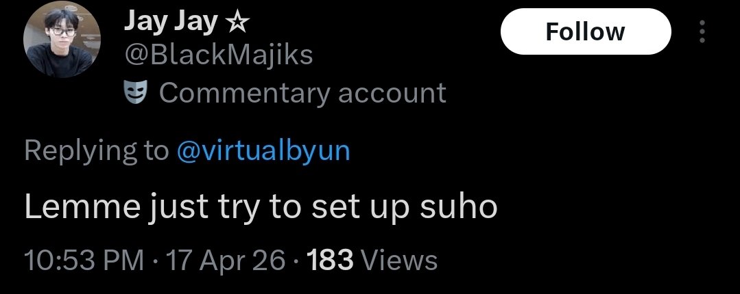 SuhoBrand's tweet photo. @BlackMajiks People with autism don't deliberately set-up people. The fact that you even change your profile so the artist you hate would get directly affected by your actions shows that you MEAN your every action. https://t.co/OTZCUT04Gh