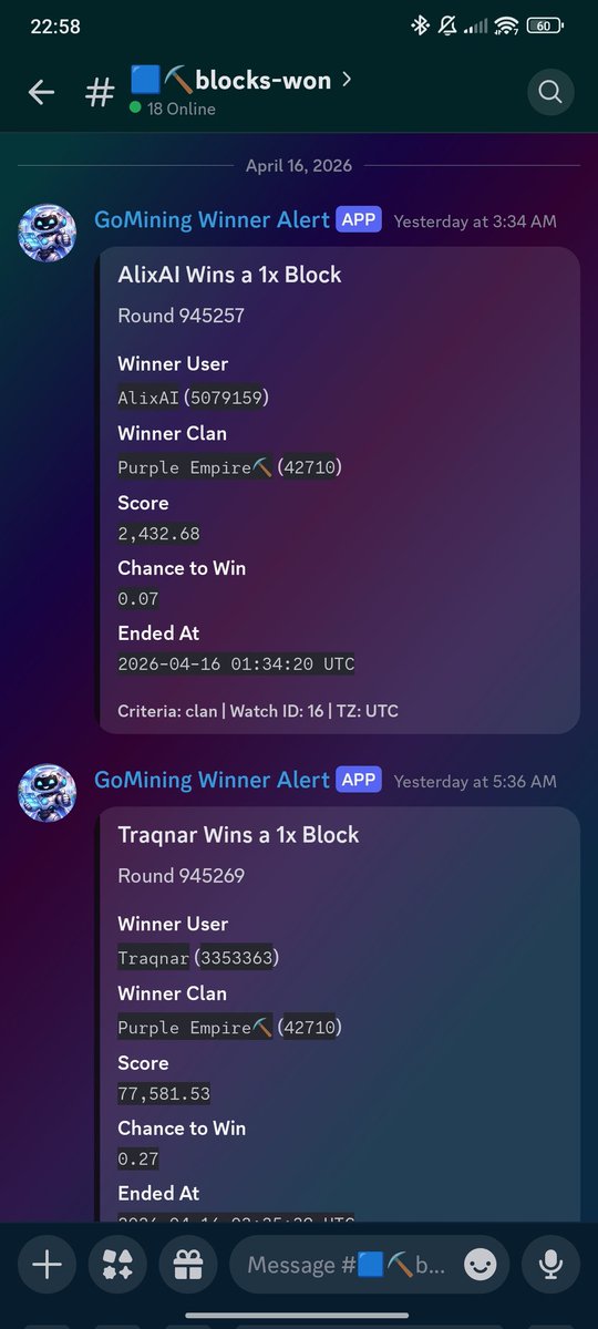 Alixroadtofi's tweet image. I won a block yesterday 🥰no boosting pure luck 

#GoMining #Crypto #BTC #Investing #FinancialFreedom