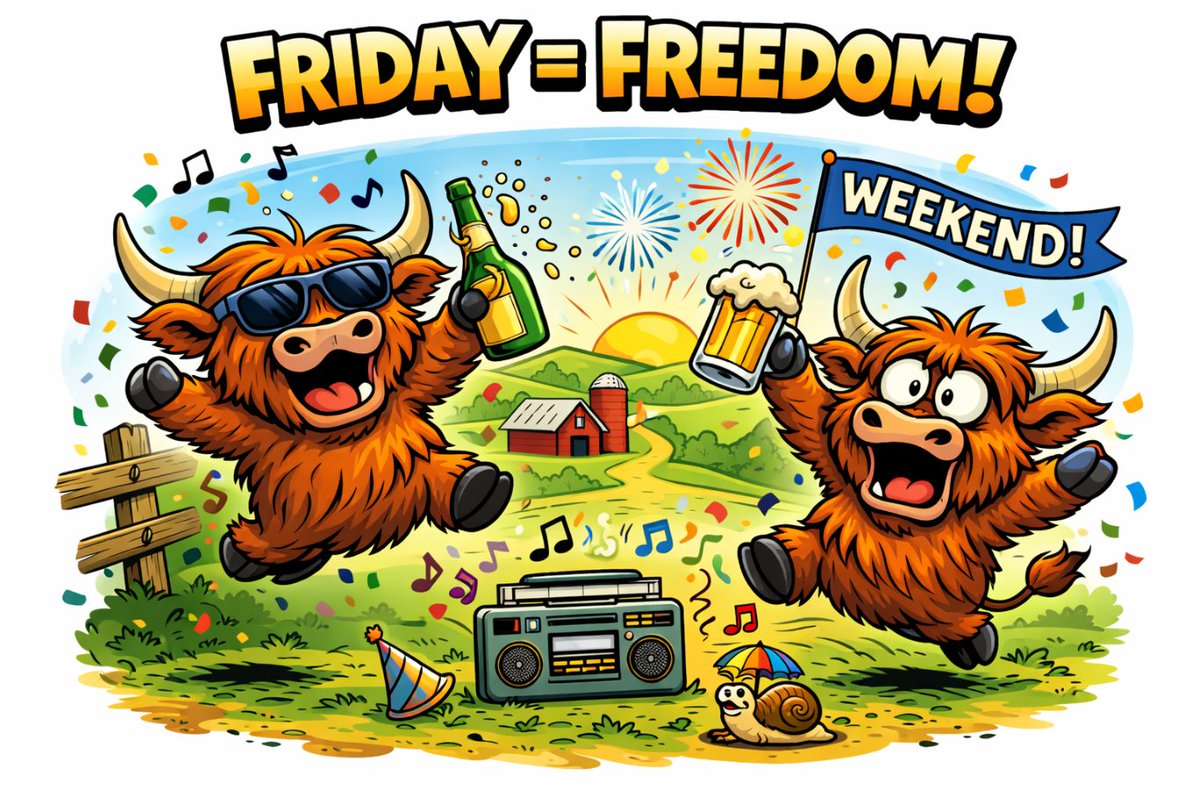 CowStarsNFT's tweet photo. You have made it to the end of the week, now it is time for some fun. Any plans? https://t.co/prvTWdc1CJ