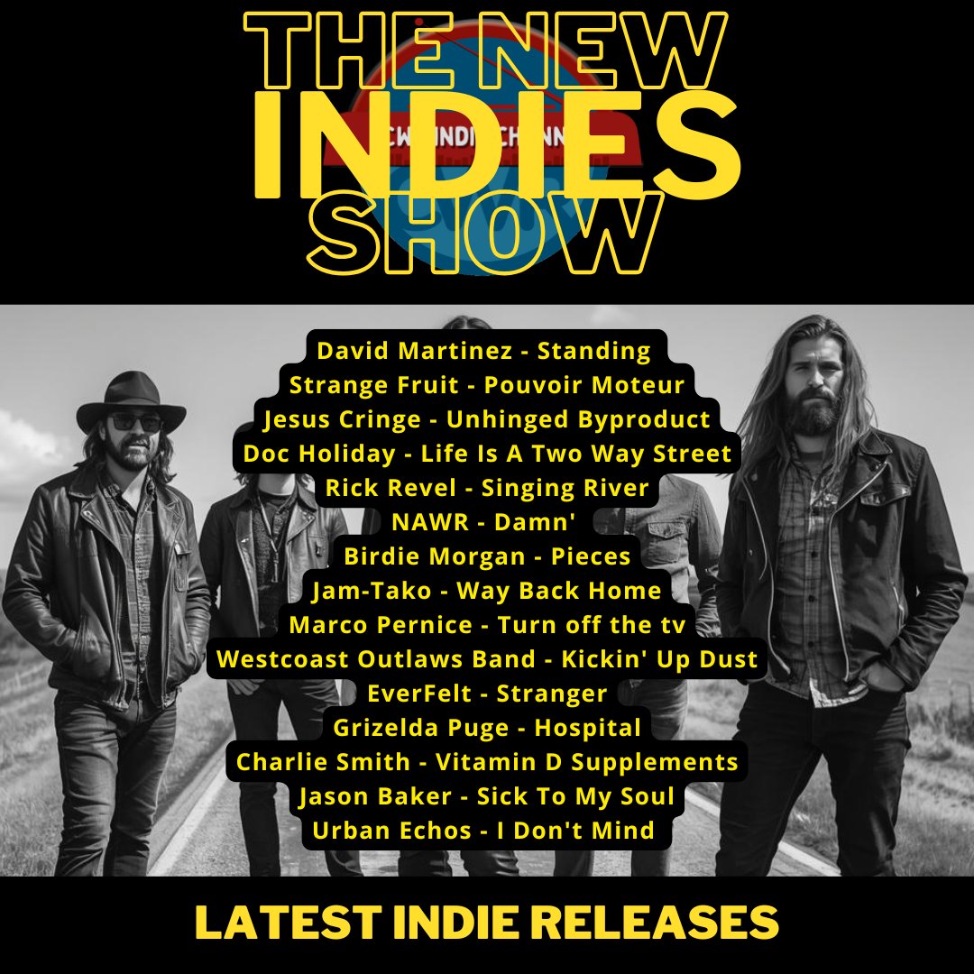 catorwebradio's tweet photo. #NowPlaying #TheNewIndieShow
@davidmartinezmu @LadyLakeMusic
#StrangeFruit
#JesusCringe
#DocHoliday
#RickRevel
#NAWR
#BirdieMorgan
#Jam-Tako
@VOXPOPULIlive
#WestcoastOutlawsBand
@EverFelt_Music
#GrizeldaPuge
#CharlieSmith
#JasonBaker
#UrbanEchos https://t.co/323e9pzmwF
