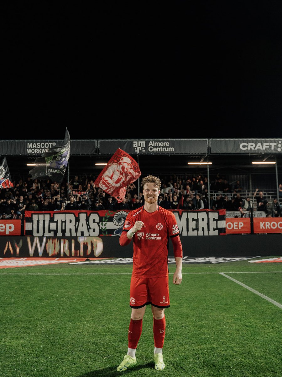AlmereCityFC's tweet image. Voor het eerst scoren in het Yanmar Stadion - en meteen twee keer raak. Verdiend uitgeroepen tot Enreach Man of the Match: Ferdy Druijf 🔥

#AlmereCity #BetterTogether #ALMDOR