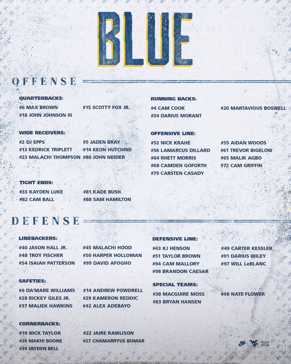 West Virginia Football tweet media