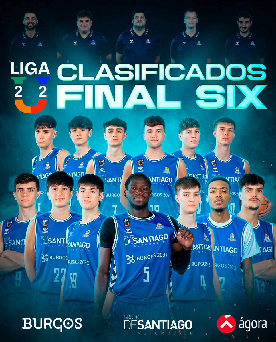 La aventura continúa 🚀

El Burgos Grupo de Santiago jugará la Final Six de la <a href="/Liga_U22/">Liga U</a> 🤟

#CanteraÁgoraSPB