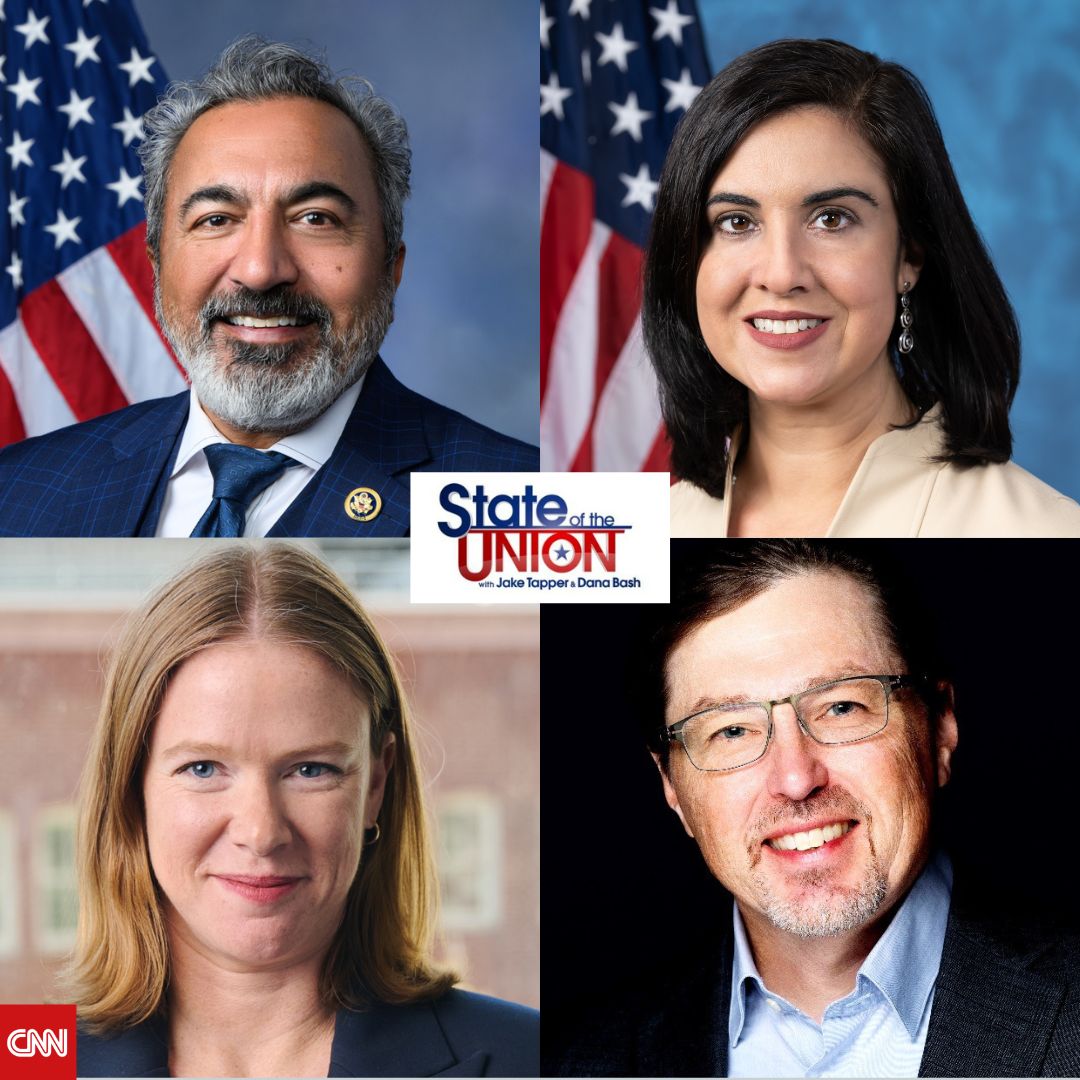 CNNSOTU's tweet photo. SUNDAY: Representative Ami Bera, Representative Nicole Malliotakis, Kate Bedingfield and Brad Todd join @JakeTapper #CNNSOTU

Tune in on 📺 @CNN, 🌎🌍🌏 @cnni,  🎧📻 @Audacy, @tunein, @SIRIUSXM Ch. 116 &amp; 🖥️💻📲 https://t.co/FhaqYPeU7g! https://t.co/s6qnaEiKfJ