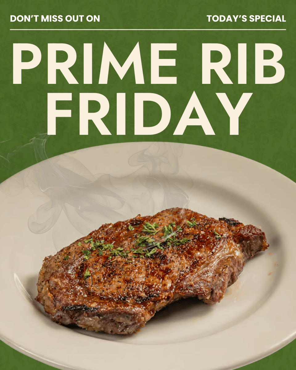 RandysSteaks's tweet image. Prime Rib Friday = Happiness. 🍽️

#RandysSteakhouse #SteakNight