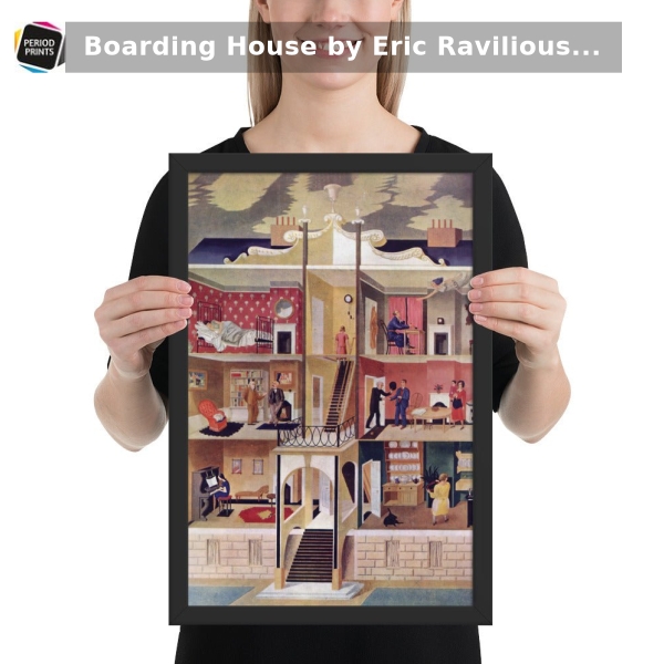 PeriodPrints's tweet image. Elevate your space with the stunning "Boarding House by Eric Ravilious" framed poster! Perfect blend of gloss &amp;amp; matte on premium paper, enclosed in a sleek ayous wood frame. Make it yours today for just £37.50. 🖼️✨ shortlink.store/7c2v6qy10azq #Art #Decor #PeriodPrints
