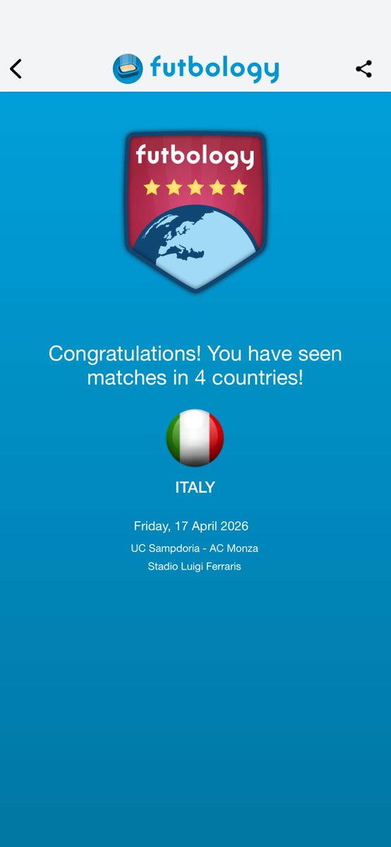 pompeyjones92's tweet image. 🏟️452
@sampdoria 0 @ACMonza 3
Serie B
Stadio Luigi Ferraris 
💷€10
📛€5
👥29,000

A ground that has been top of my bucket list finally ticked off. Though showing its age, it’s definitely iconic and worth a visit.
#Groundhopping #Calcio #QualitynotQuantity
