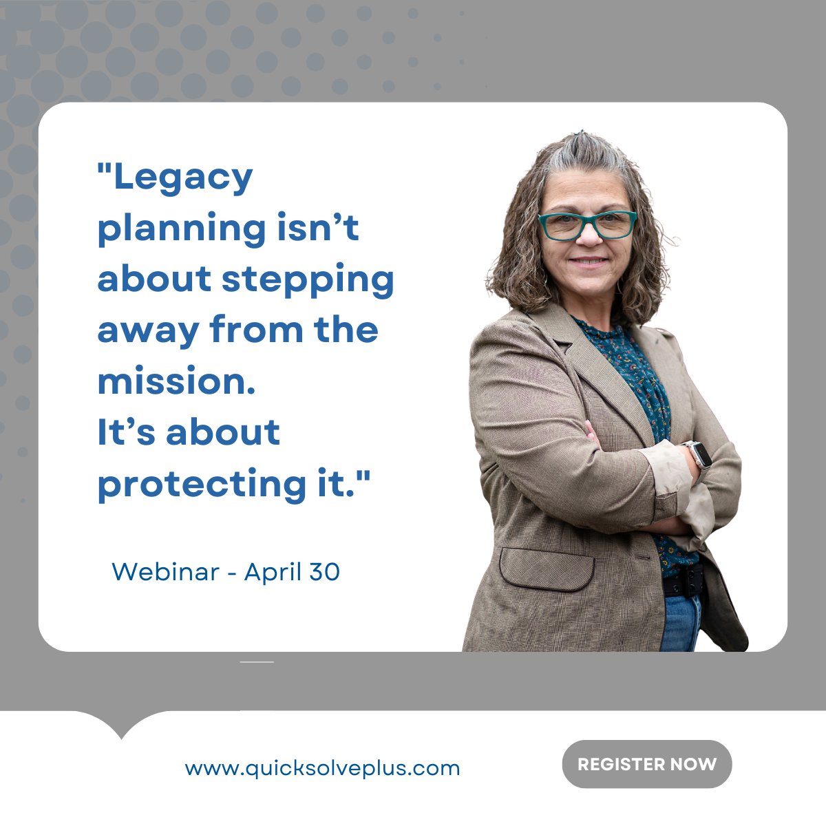 A question for leaders in the I/DD field

What happens to the mission when the founder steps away?

Leadership transition is not just operational. It is human.

Join us April 30 for a conversation on legacy and leadership.

Register: us06web.zoom.us/webinar/regist…

#IDD #Leadership