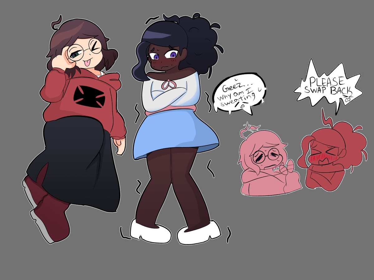 WhensrellArt's tweet photo. Outfit swap!!!! https://t.co/eJcDPzFq4N