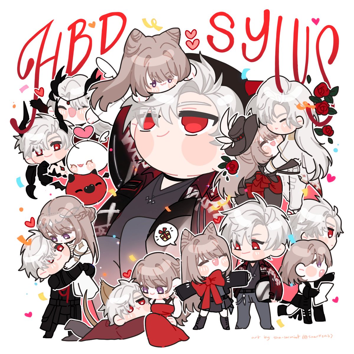 🐦‍⬛❤️🎂🎉

#LoveandDeepspace #SylusRainlitNight 
#Sylus #HBDSylus