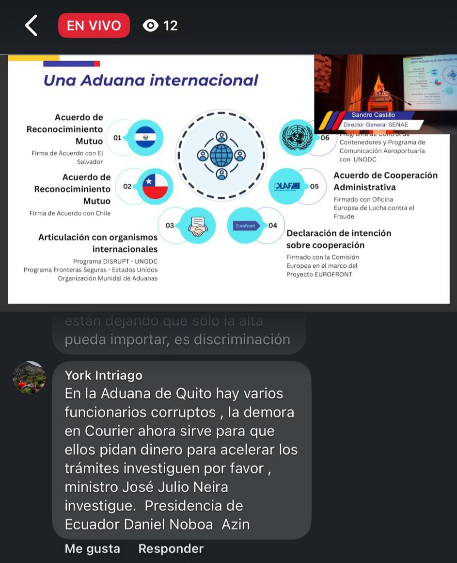 MelanieBenavide's tweet photo. @SENAE_Aduana @ContraloriaEC @AsambleaEcuador https://t.co/YE8iOVNZO0