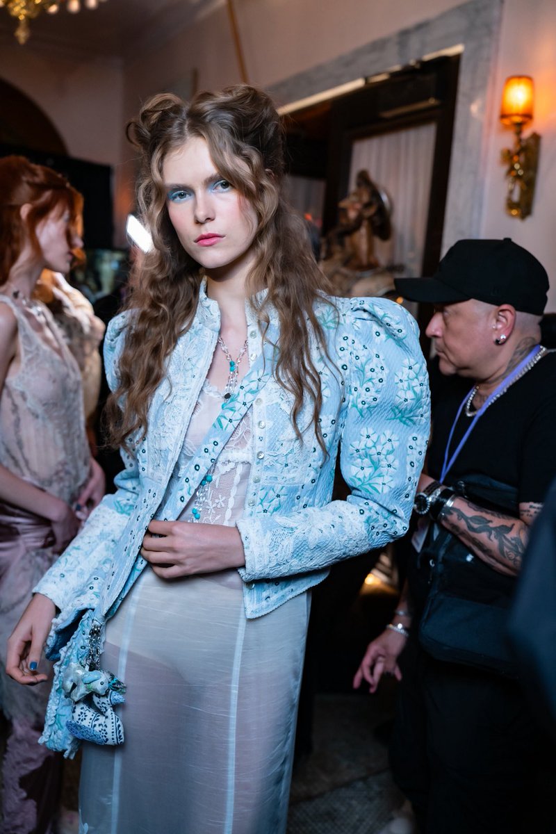 A backstage look at the soft pastels from this week’s Spring ’26 drop.