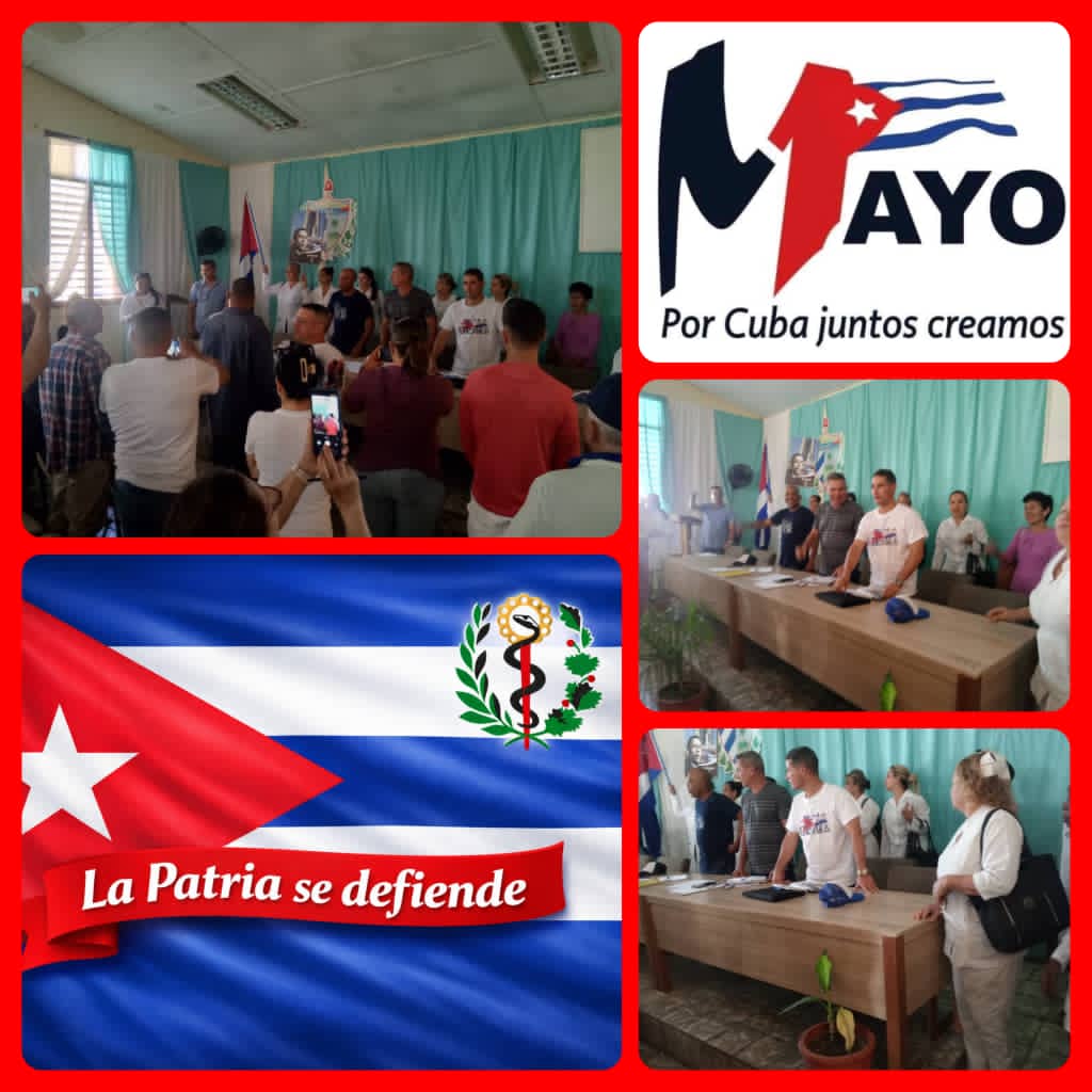 En otro día de abril, cargado de historia, los trabajadores del Sindicato de la Salud en #PuertoPadre, irrumpen en la sede del Gobierno para reafirmar que este #1roDeMayo desfilaremos para patentizar que hoy más que nunca la #RevoluciónEsUnidad.
#LaPatriaSeDefiende