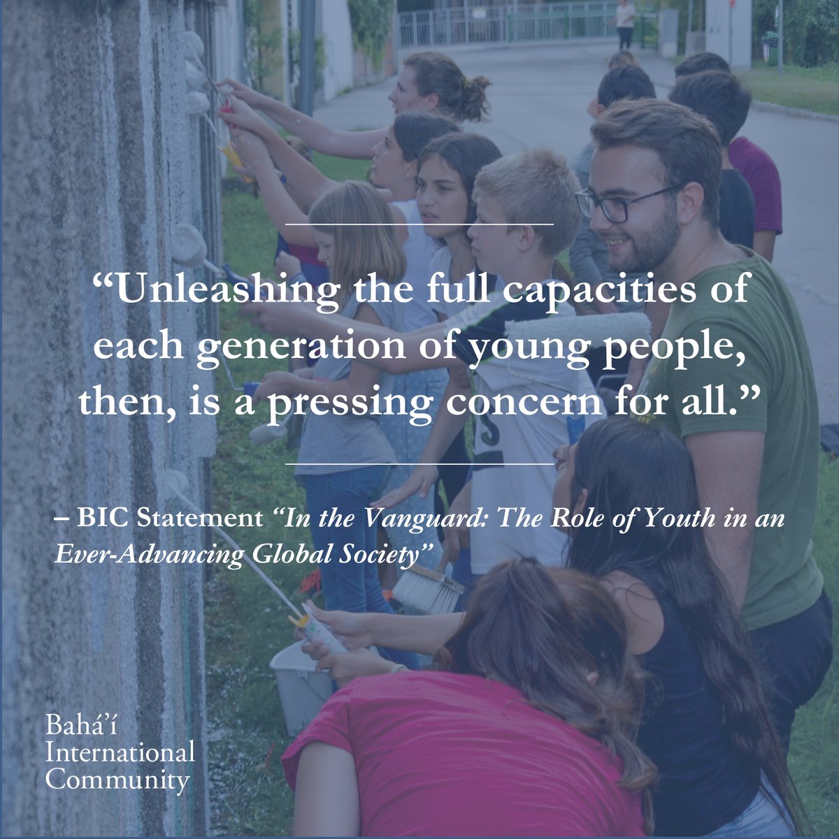 Bahá'í International Community tweet media