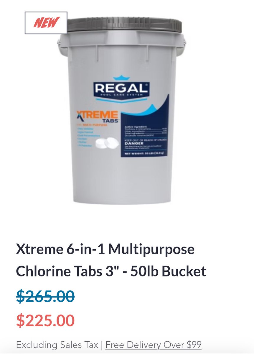 adam_swedenburg's tweet image. Clear Water Poolworks just dropped a 🔥 deal on a must-have for pool owners.

This 50 lb bucket of 3” chlorine tabs is now $225—and it’s perfect for keeping your pool clean, clear, and ready all season long.

clearwaterpoolworks.com
#poolcare #poolday #poolside #summerready
