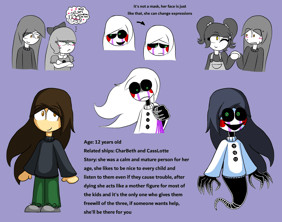 carlodibuja's tweet photo. The Passive

My main Charlie everyone knows! the alive design it's the same because i like it but the ghost has been redesigned

#casslotte #charbeth #cassidyfnaf #elizabethafton #charlieemily https://t.co/eyQD4iCs4A