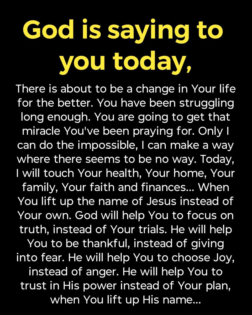 Godwakeupcall's tweet photo. This Is Your Sign: God Is About To Change Everything 🙏✨
#godmessage #Godblessings #blessings #fridaymotivation #Godisgood #Amen #faith #Godswillz https://t.co/tcQipyKY0k