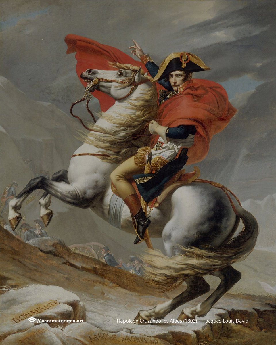animaterapiaart's tweet image. 🎨 Napoleón Cruazando los Alpes (1802)
ㅤ
#Animaterapia #Pintura #Caballo #Arte