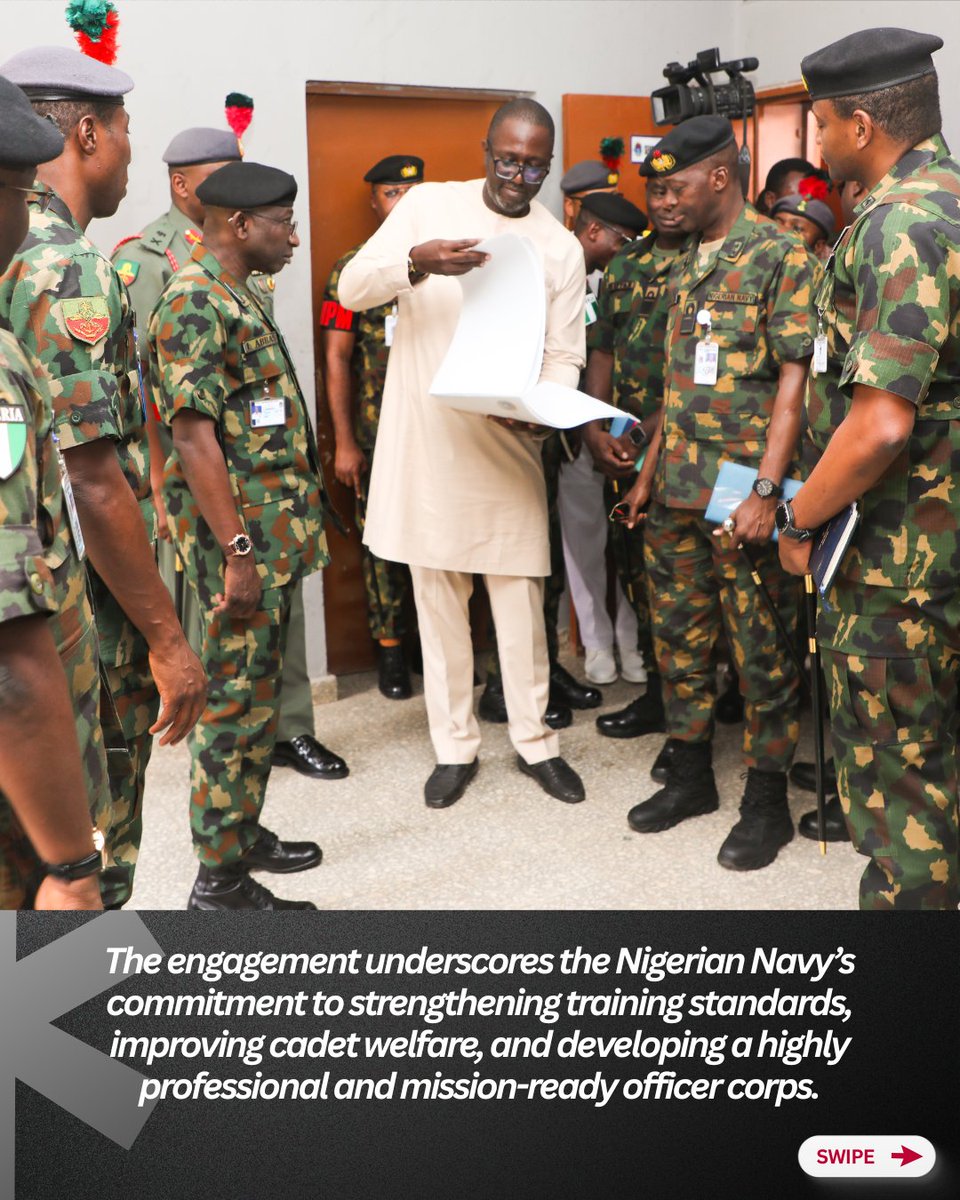 NigerianNavy's tweet image. CNS REINFORCES COMMITMENT TO QUALITY TRAINING FOR NIGERIAN NAVY CADETS

#NigerianNavy #Thread
#OnwardTogether