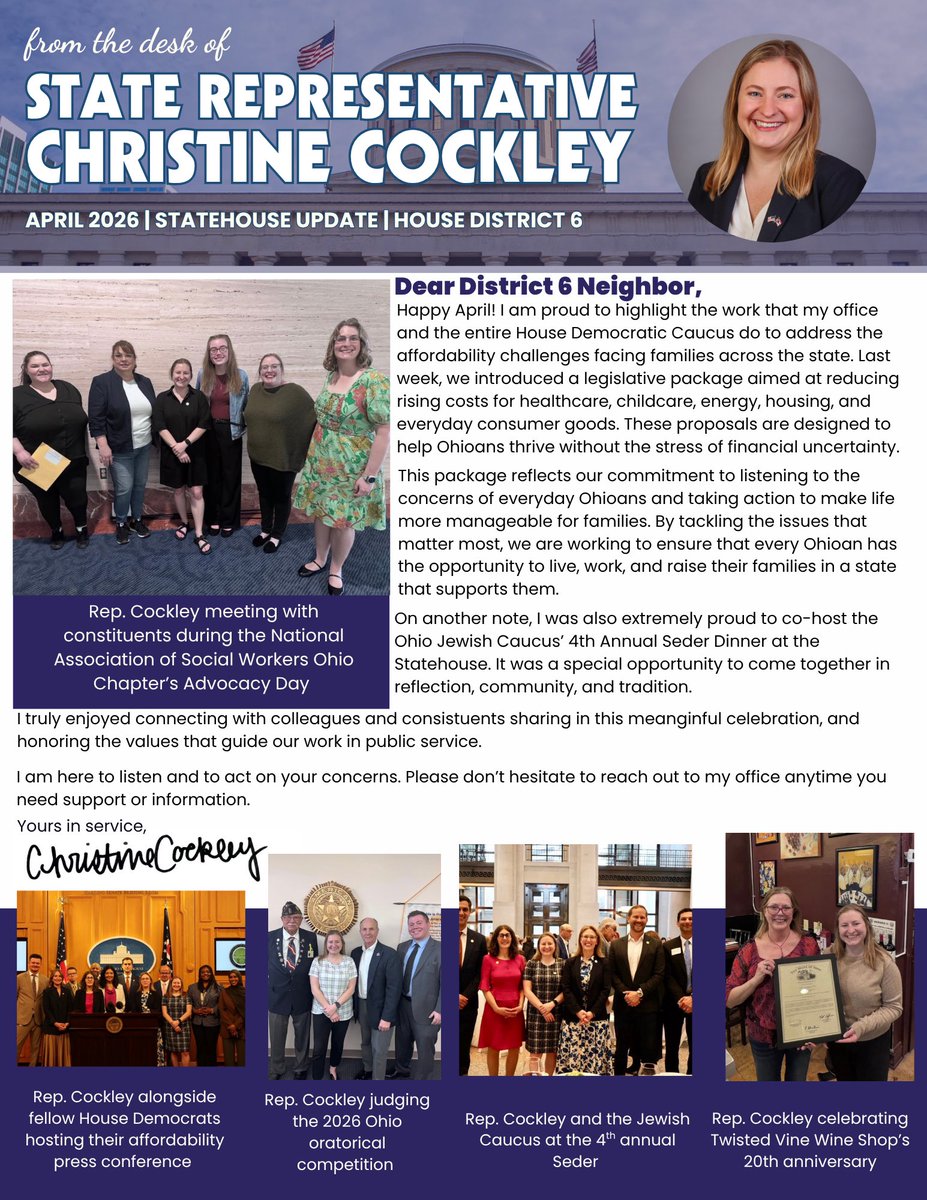 State Representative Christine Cockley tweet media