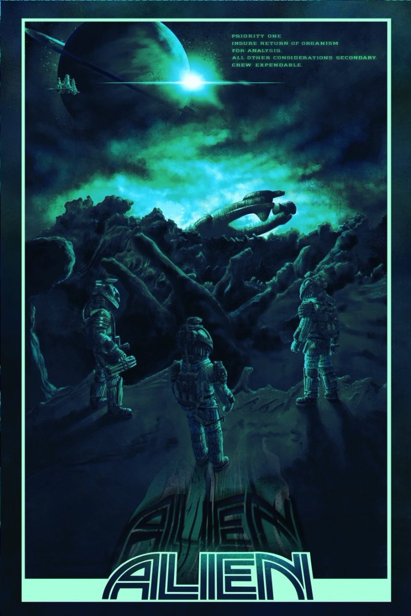 PosterEscape's tweet image. Stunning poster for Alien by @RapscallionArt 

#Alien