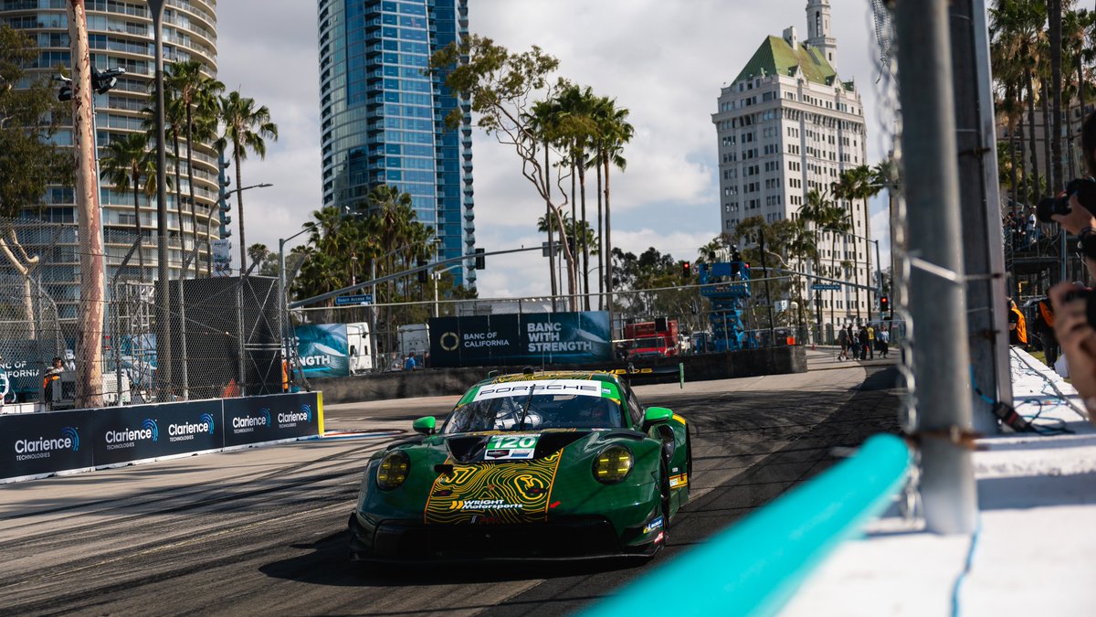 PorscheRaces's tweet image. #IMSA - That's the end 🏁 of @IMSA FP2 at #LongBeach. The #Porsche results ⬇️

GTP (#Porsche963):
P4 - #6 #PorschePenskeMotorsport
P6 - #5 @JDCMotorSports 
P7 - #7 @Team_Penske 

GTD (#911GT3R):
P11 - #177 @AORacingUSA
P17 - #120 @WrightRac1ng 

#Raceborn