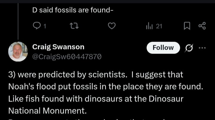 ScientiaPercept's tweet image. 2nd: x.com/CraigSw6044787…
I already brought, up more than a year ago, Tiktaalik &amp;amp; terrestrial whale fossils were found due to locations being predicted.

The order of the ENTIRE fossil record is predicted by #evolution REFUTING #CraigTheCreationist's Noachian mythology.1/2