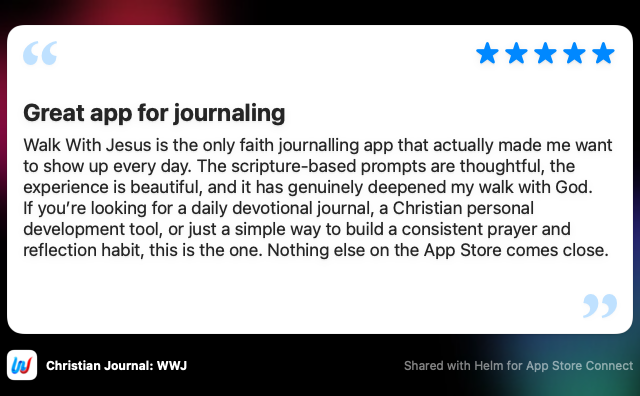 felo44's tweet photo. Getting the first reviews for my new journal app feels so good. :)
Try it out: https://t.co/CpxSZw0ZtL
#JournalApp #Journaling #WWJ https://t.co/Sg7GWTxGKD
