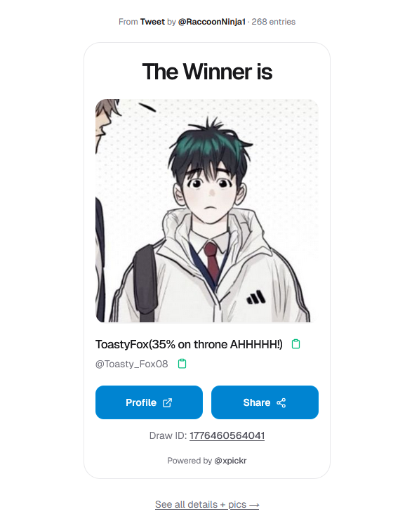 WINNER HAS BEEN PICKED! congrats <a href="/Toasty_Fox08/">ToastyFox(35% on throne AHHHHH!)</a>
WEEEEEEEEEEEEEEEEEEEEEEEEEEEEEEEEEEEEEEEEE
#poketwt #throne